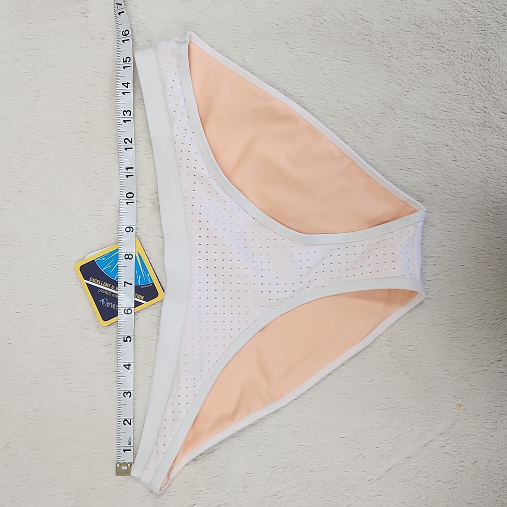 NEW Fabletics Valentina Bikini Bottom White | Women's Size Medium NWT - Picture 3 of 10